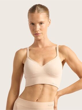 NWT Boody Wireless Low Back Bra Shell Bamboo Viscose Blend Size S